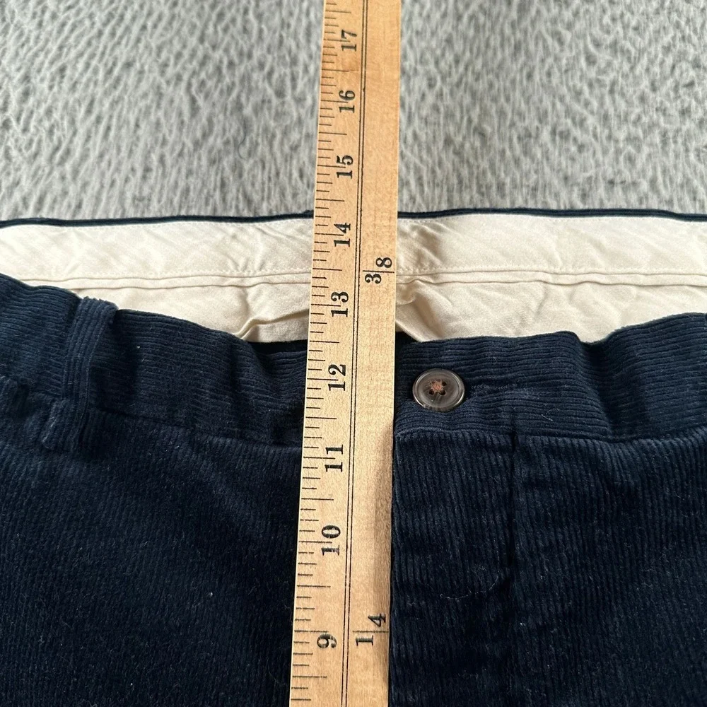 Polo Ralph Lauren Pants Mens 40x32 Slim‎ Fit Navy Corduroy Straight Leg Chino